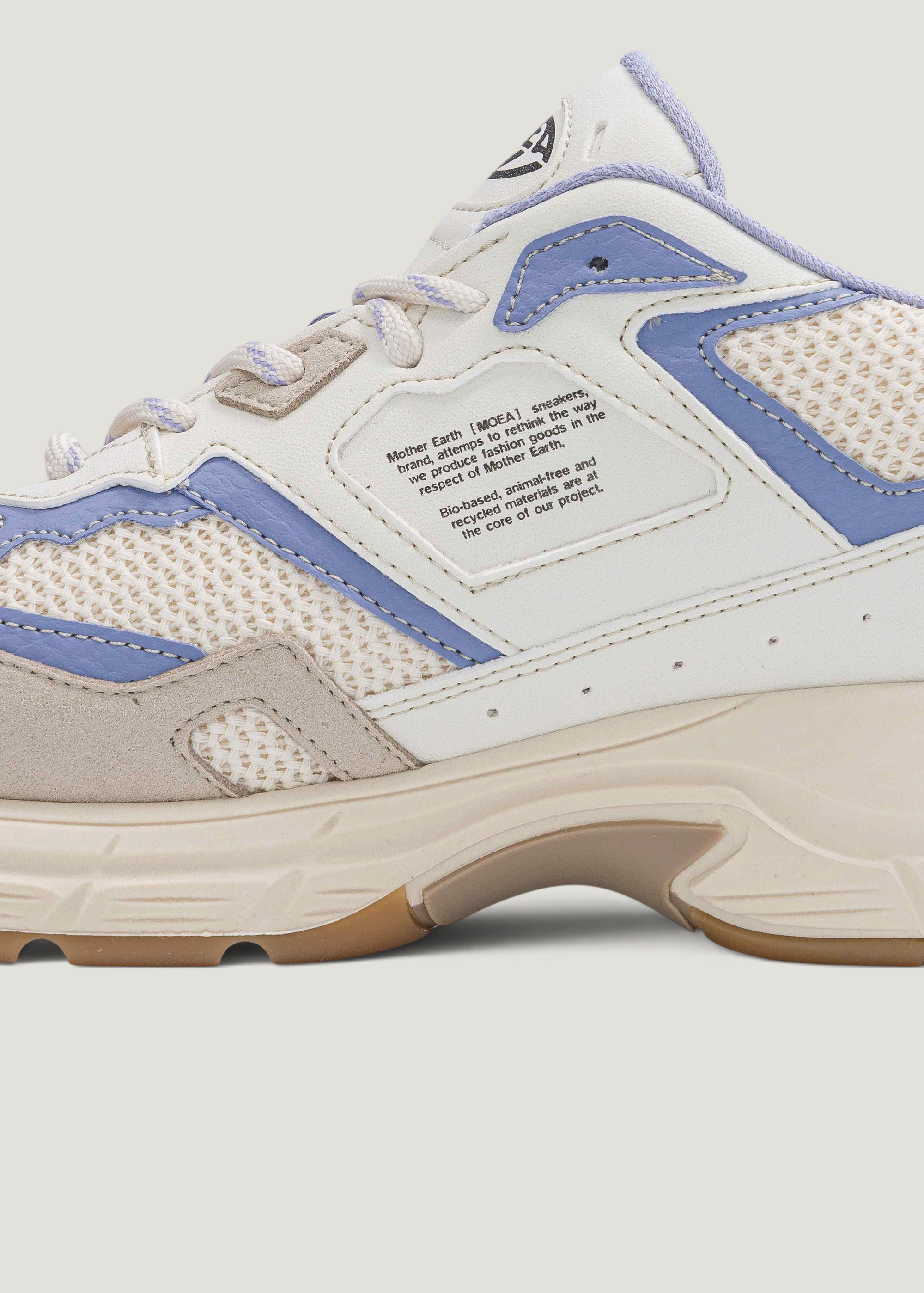 Vegane Sneaker | Beige & Lila "Rush", Moea, Foto 3