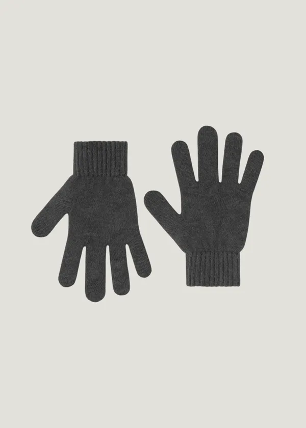 Gants en laine mérinos certifiée | gris foncé "merino wool gloves - lava grey", Colorful Standard