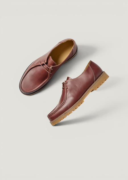 Chaussures en cuir certifié | marron "ollie moc toe - brown leather", Garment Project, photo 4