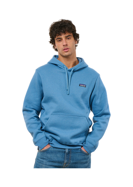Sweat à capuche en coton et matière recyclée | bleu "p-6 label uprisal hoody - shrb" - Patagonia