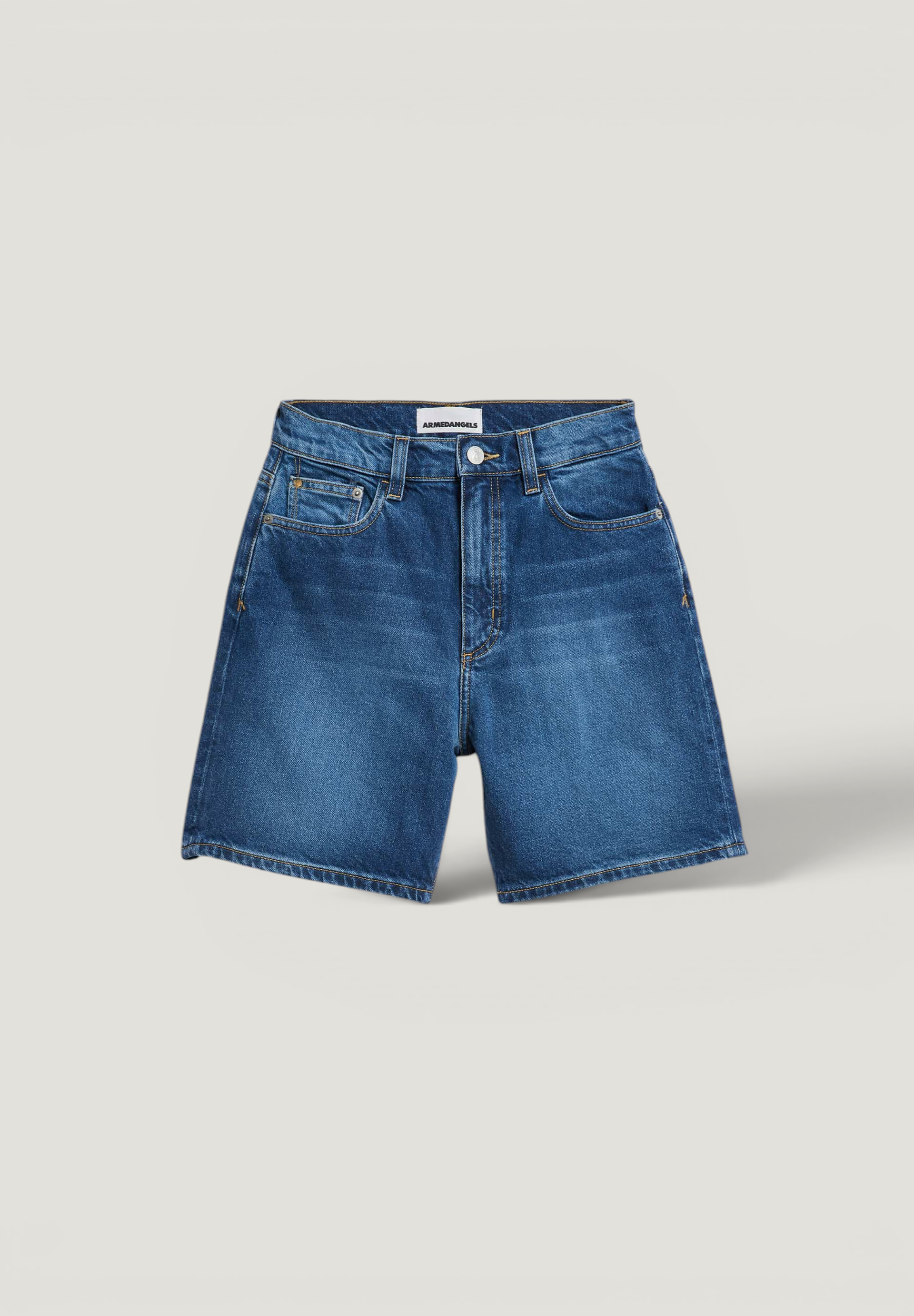Jeansshorts aus recycelter Baumwolle | Verwaschenes Blau "sheaari wavy blue", Armedangels, Foto 6