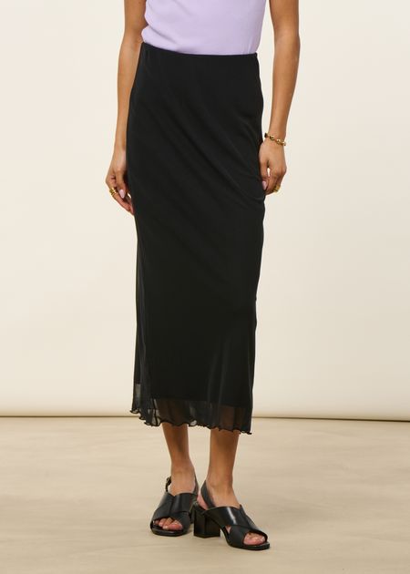 Jupe en matière recyclée | "smuk - black" - Jan'n June