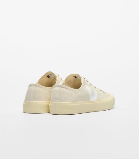 Baskets basses en coton bio | beige "wata ii low - pierre_white" - Veja