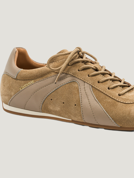 Baskets en cuir certifié | camel "B4", Belledonne Paris, photo 4