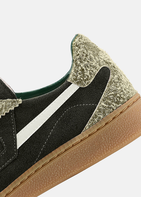 Sneaker aus zertifiziertem Leder | Grün und Beige "M70 soul", SAYE, Foto 5
