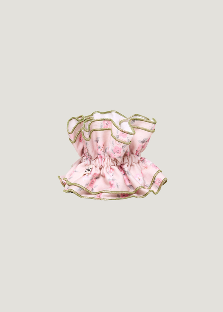 Maxi Chouchou en matière upcyclée | rose à fleurs  - Chou²