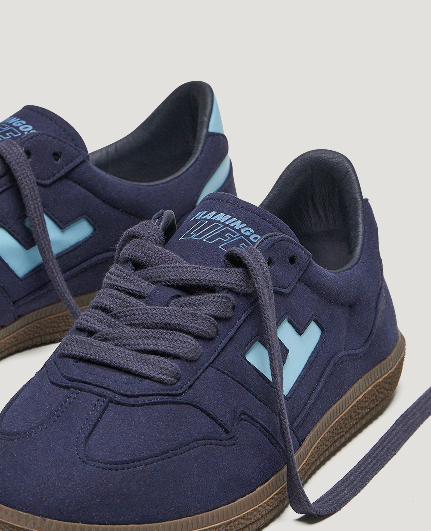 Vegane Sneaker | Blau "burela slim navy sky", Flamingos Life, Foto 3