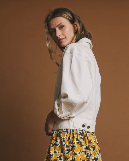 Veste blanche en coton bio - rufiji, Thinking Mu, photo 4