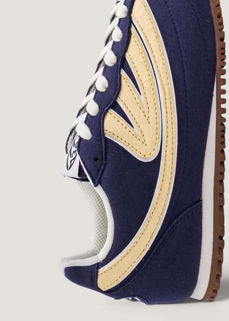 Vegane Sneaker | Blau und Gelb "Rise - navy & yellow", Moea, Foto 5