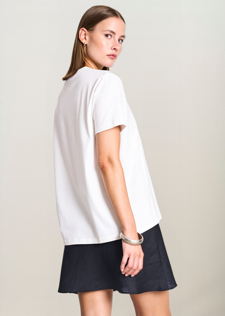Jupe en lin | noir "cercis - black" - Jan'n June
