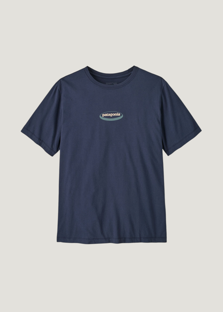 T-shirt en coton bio | marine "95 oval logo t-shirt - nnko" - Patagonia