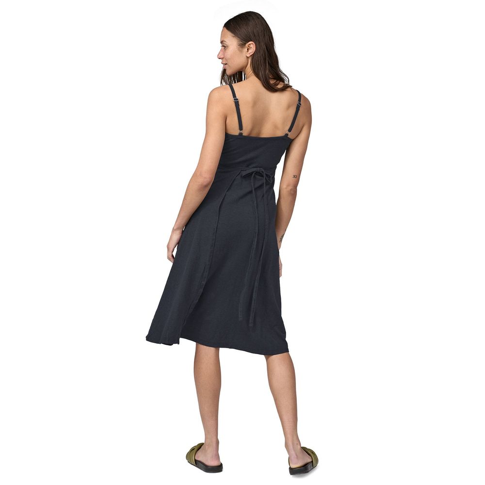 Robe portefeuille en chanvre et coton bio | noir 