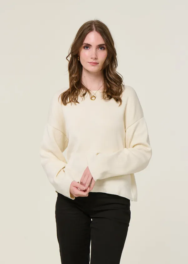 Pull en coton bio | écru "williamsburg offwhite", Jan'n June