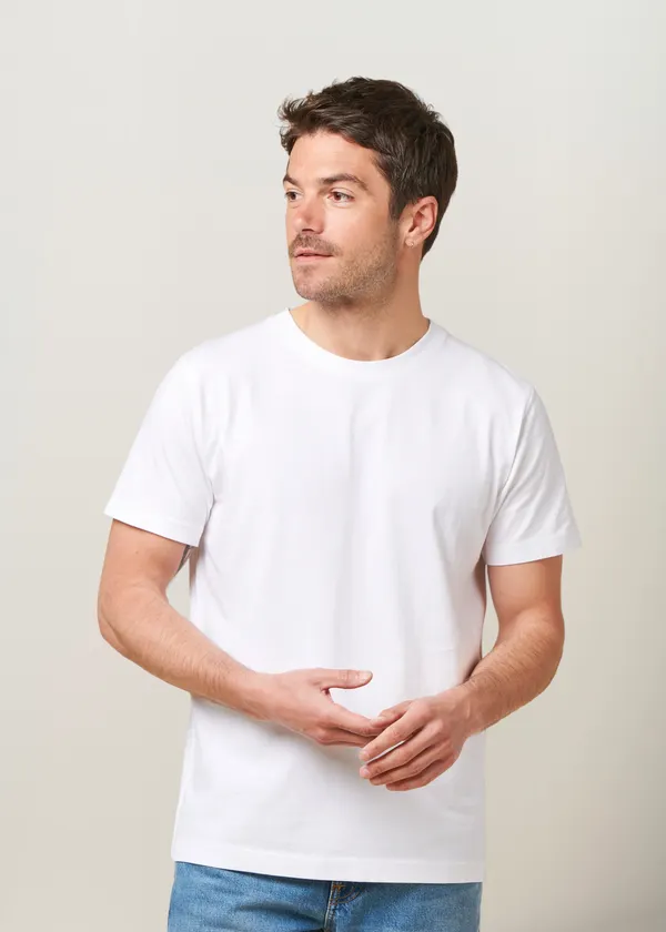 T-shirt en coton bio | blanc, WeDressFair