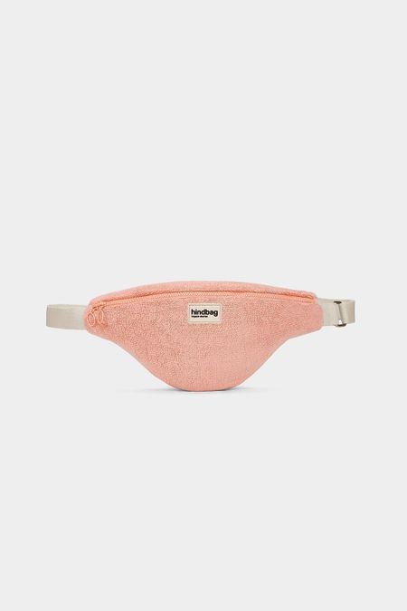 Banane en coton bio | rose "olivia - éponge rose corail"