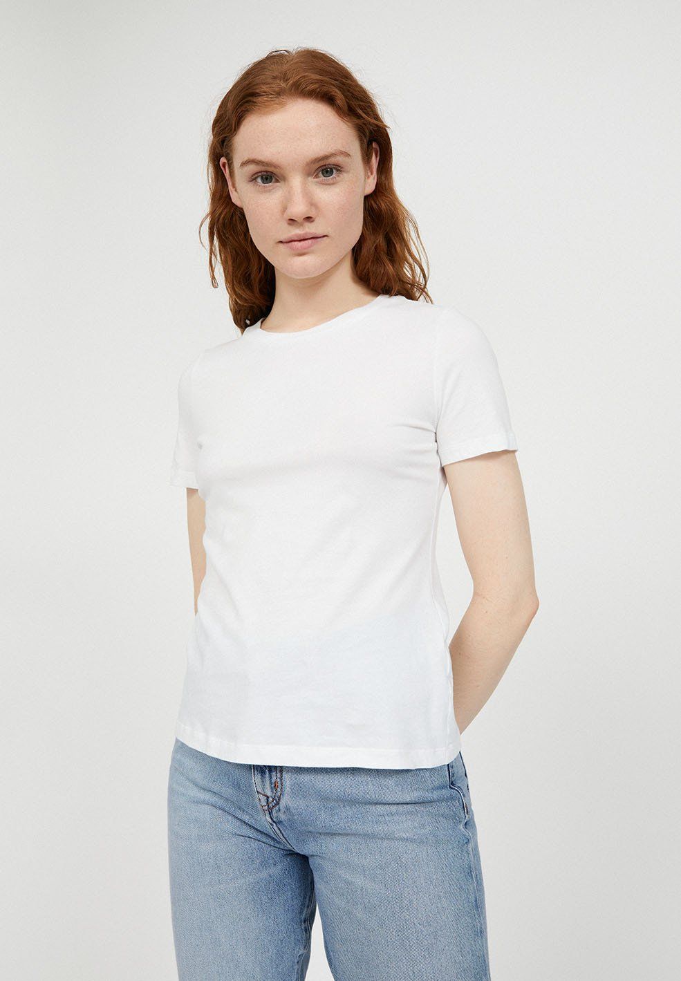T-shirt uni blanc en coton - lidaa, Armedangels, photo 5