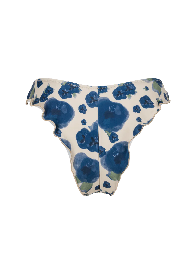 Bas maillot tanga fleurs bleu cocoa - "cocoa-printflower fleurs bleues", Nénés Paris, photo 4