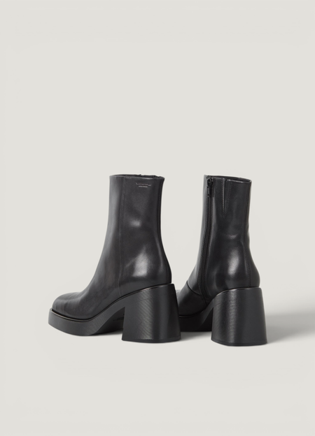 Bottines à talons en cuir certifié | noir "brooke black", Vagabond, photo 3