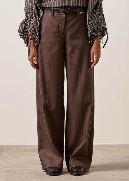 Pantalon ample en tencel | marron "Leandraa pant - claystone" - Armedangels