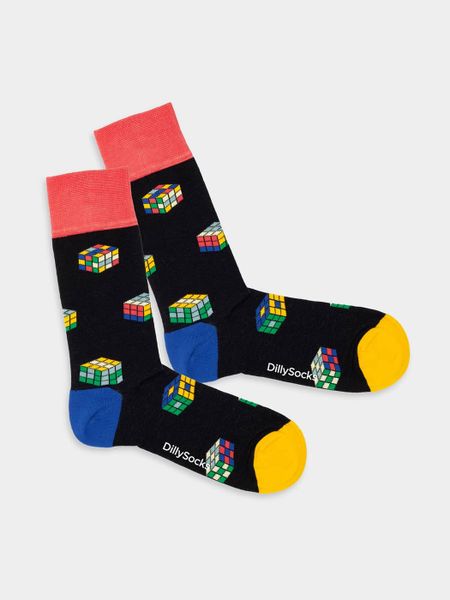 Chaussettes en coton bio | multicolore "color cube"