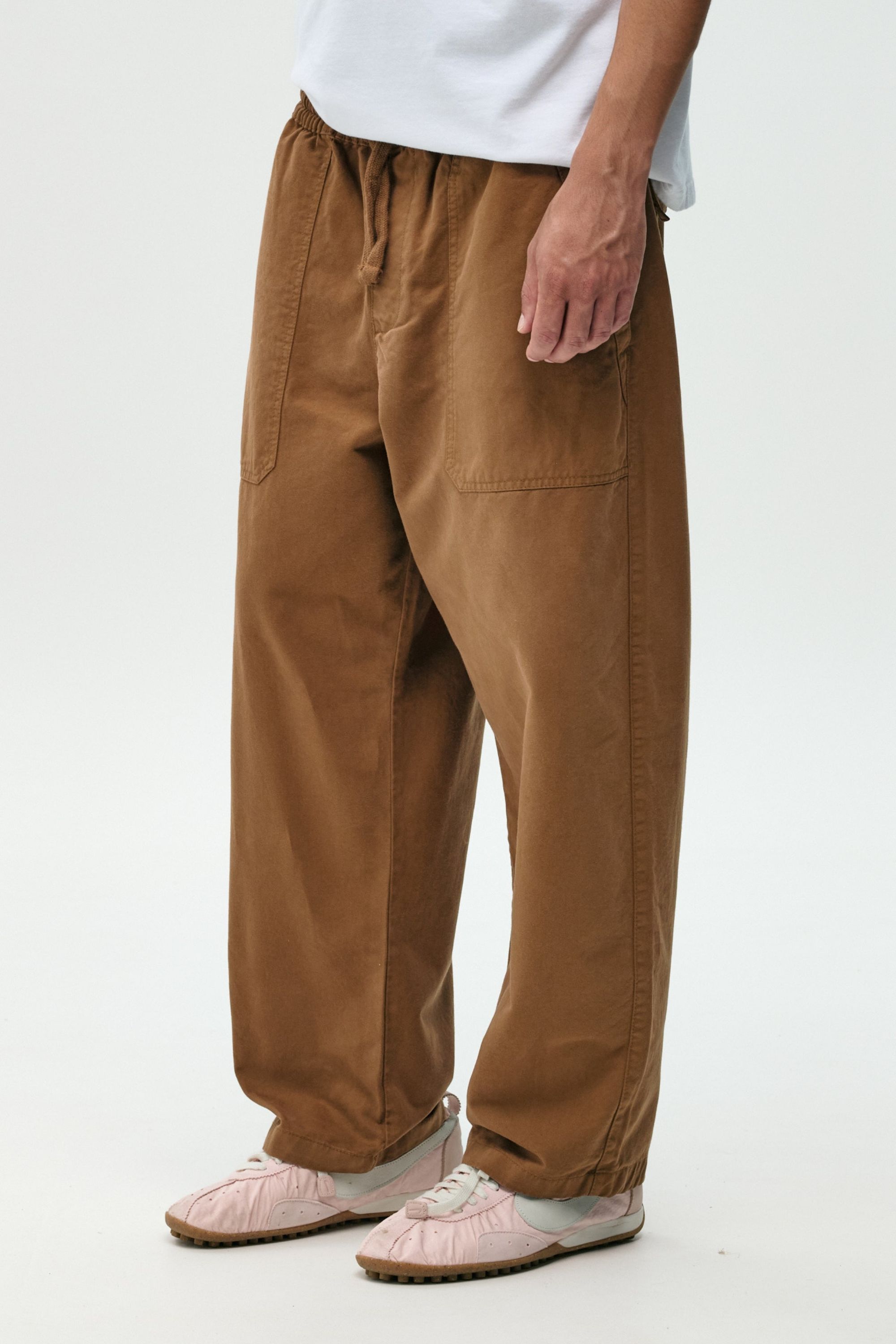 Weite Hose aus Bio-Baumwolle | Braun "Fatigue brown pant", NWHR, Foto 1