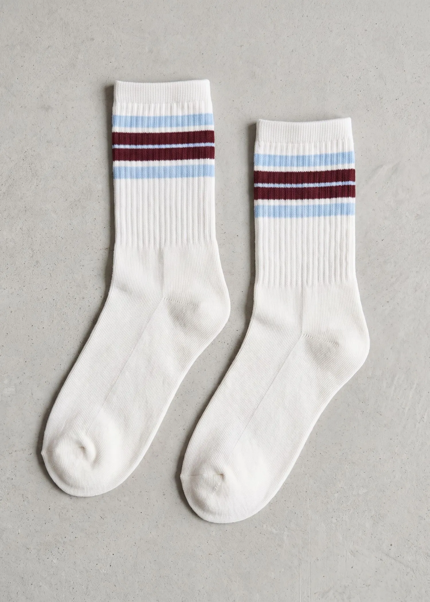 Chaussettes en coton bio | blanc rayé, WeDressFair, photo 1