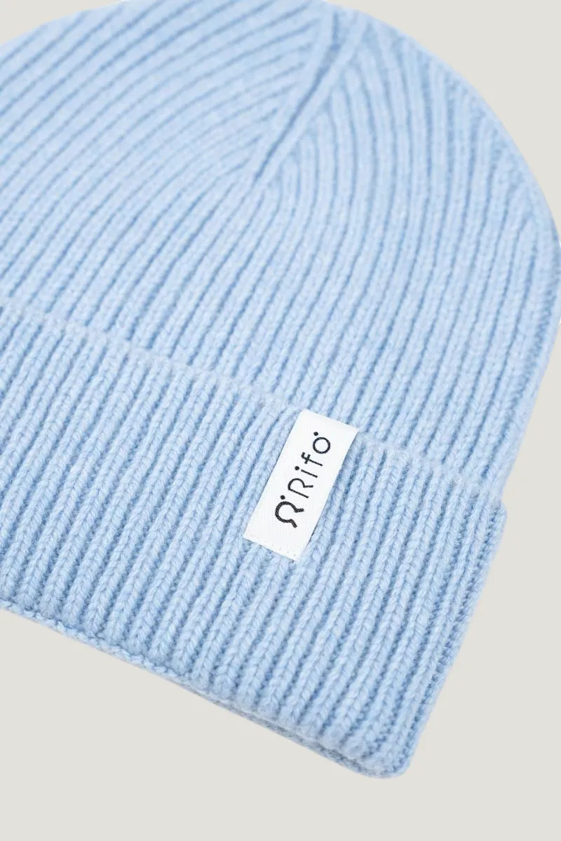 Bonnet en cachemire recyclé | bleu "marcello azzurro polevere", Rifò, photo 2