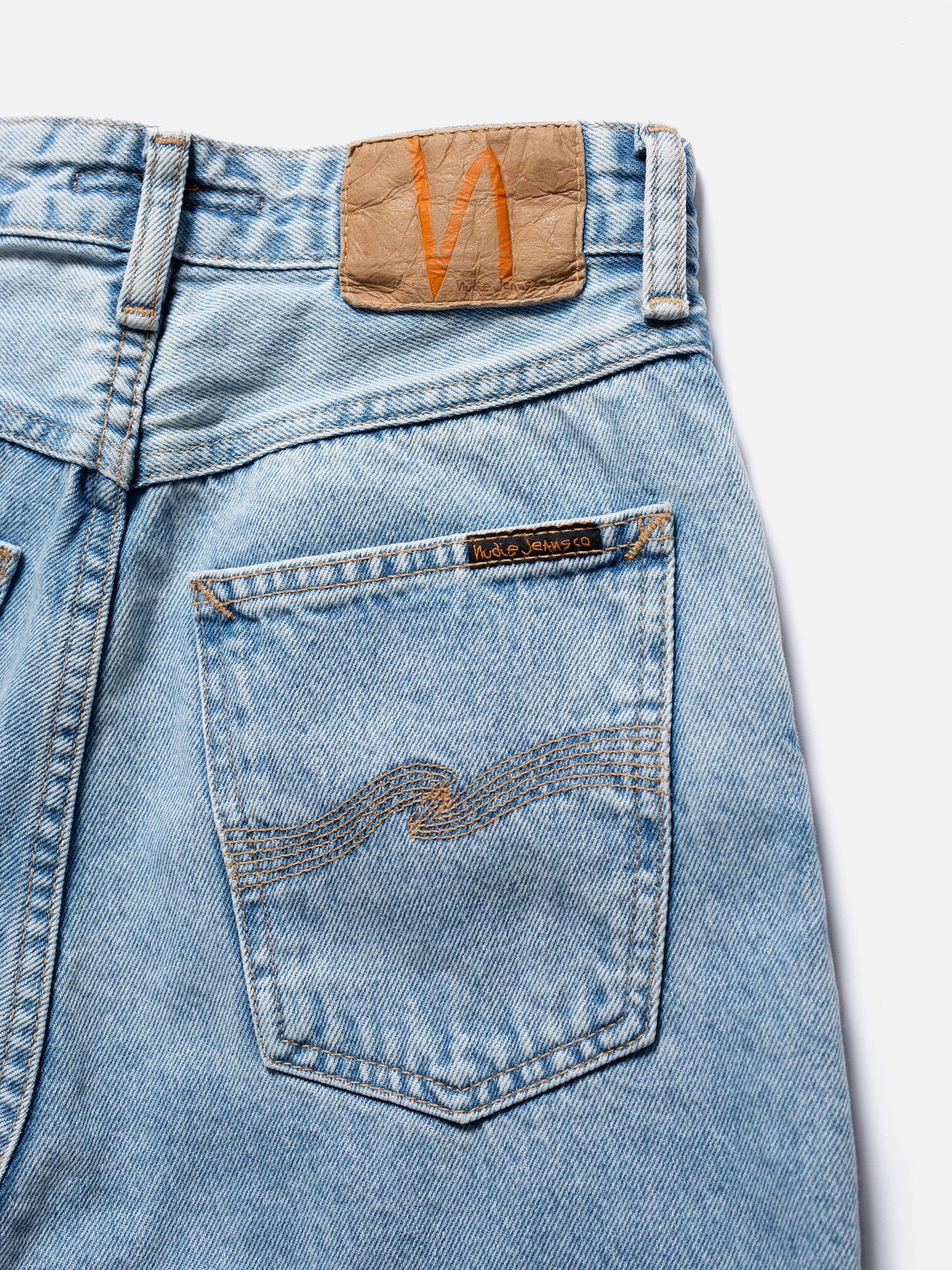 Jean ample bleu clair en coton bio - clean eileen sunny blue, Nudie Jeans, photo 4