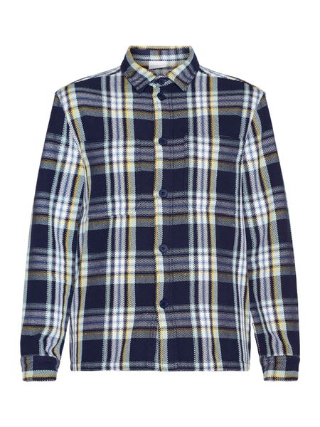 Kariertes Overshirt aus Bio-Baumwolle | Blau "checked overshirt blue check", Knowledge Cotton Apparel, Foto 5