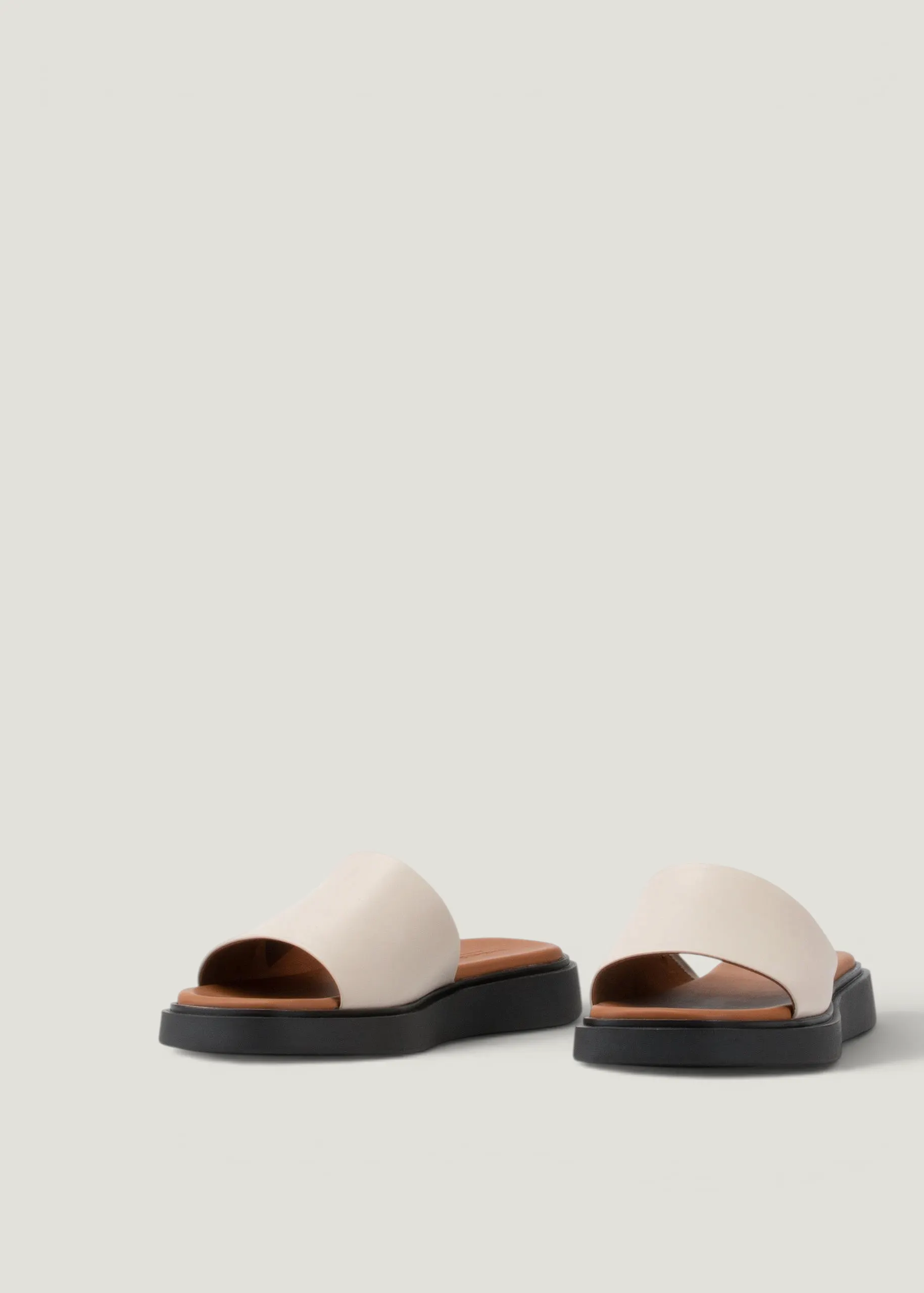 Sandales en cuir certifié | blanc "connie off white", Vagabond, photo 3