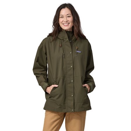 Veste imperméable en matière recyclée | vert "outdoor everyday rain jkt basin green"