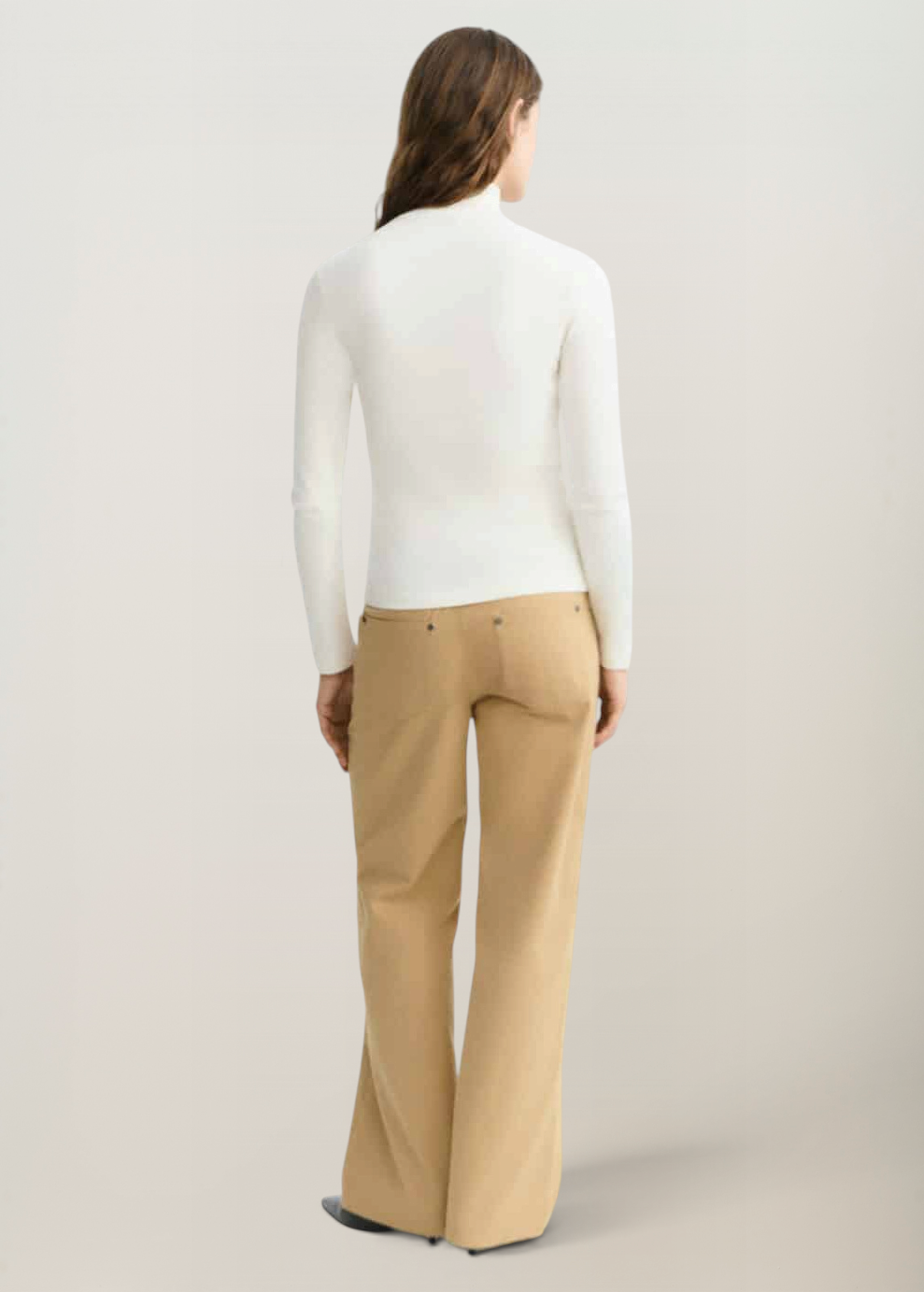 Unterziehshirt mit Stehkragen aus Bio-Baumwolle | Weiß "White rib aine top - white", Thinking Mu, Foto 3