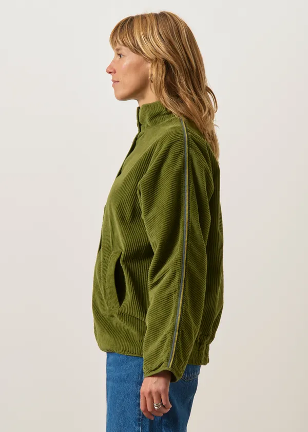 Veste velours en coton bio | vert kaki "fidèle", Graine