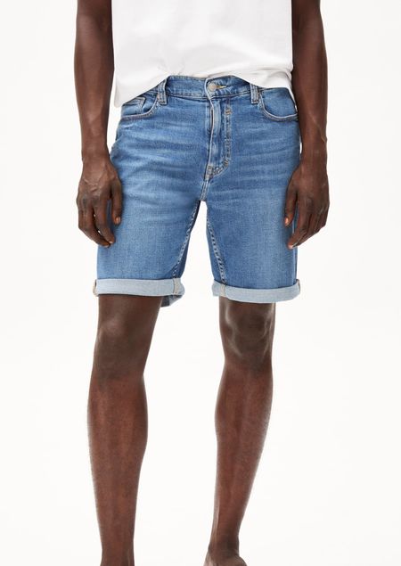 Short en jean en coton bio et chanvre | bleu "naailo hemp indigo groove"