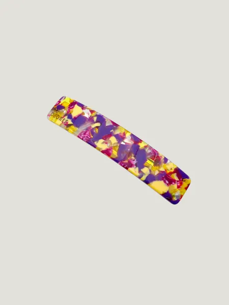 Barrette à cheveux 9cm en acétate | multicolore "barrette 9cm - sunny" - 23 Degres