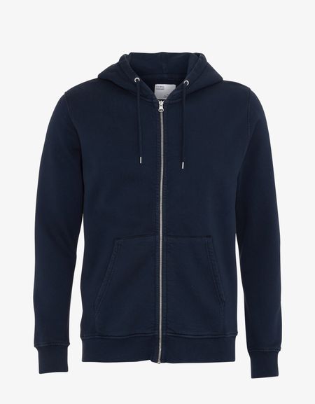 Sweat à capuche zippé en coton bio | marine "navy blue", Colorful Standard, photo 4