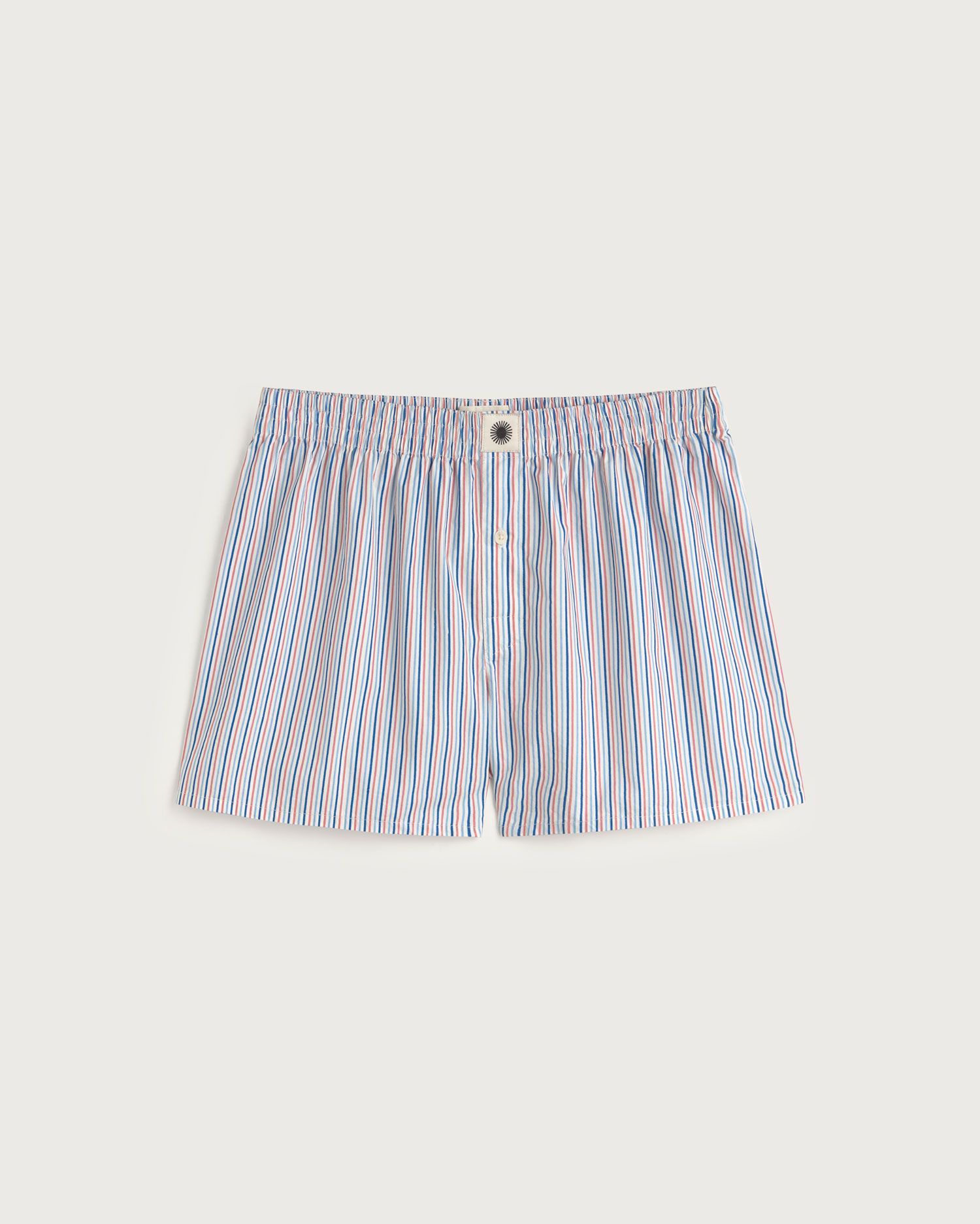 Caleçon en coton bio | rayé "Blue colliure stripes boxer", Thinking Mu, photo 1