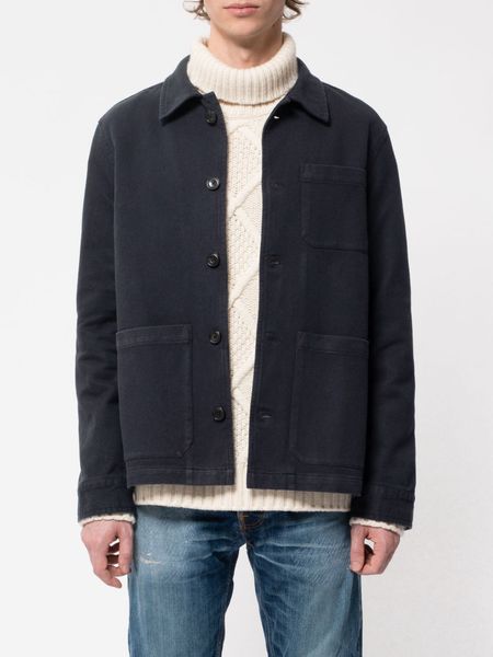 Veste de travail marine en coton bio - barney worker