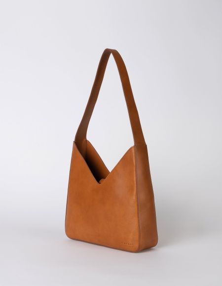 Sac à main en cuir tannage végétal | marron "vicky cognac classic leather", O My Bag, photo 4