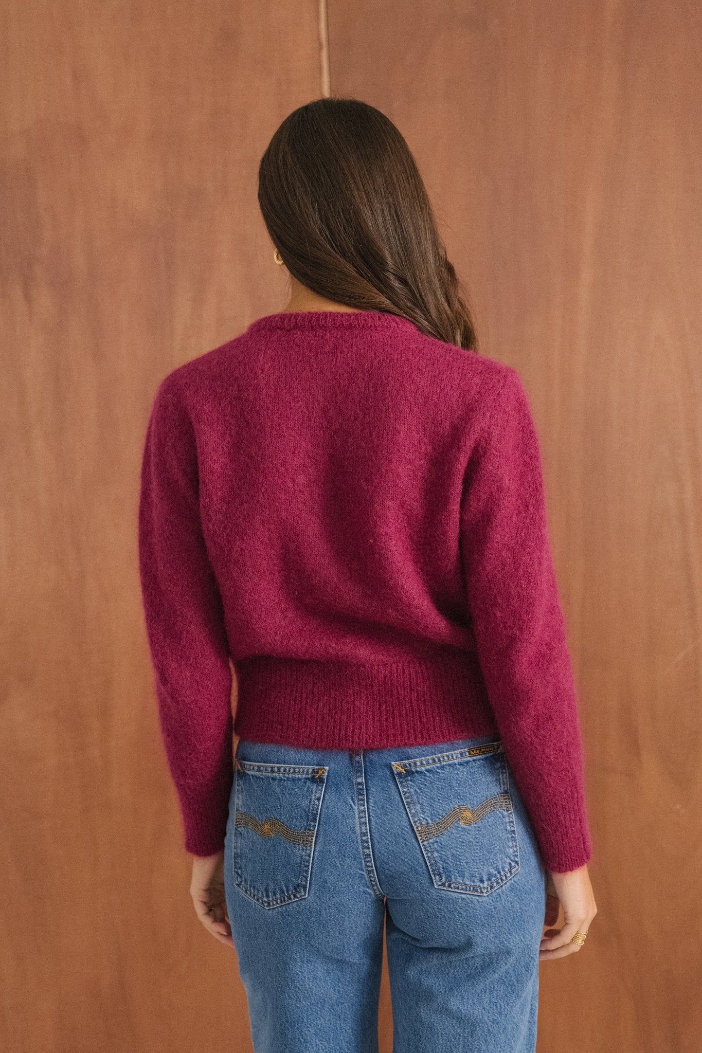 Gilet en mohair certifié | framboise "grace", Bonjour Demain, photo 5