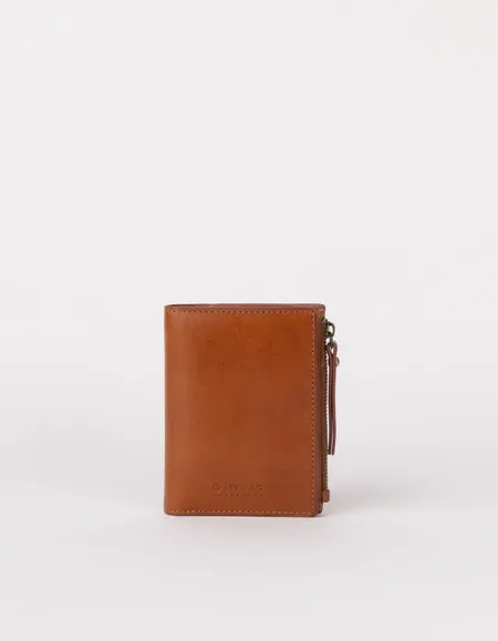 Portefeuille en cuir certifié | marron "jamie wallet - cognac classic leather ", O My Bag, photo 1