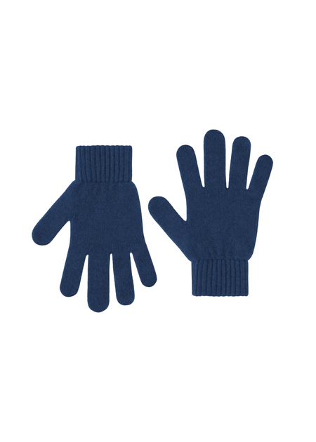 Gants en laine mérinos recyclée | bleu "merino wool gloves - marine blue"