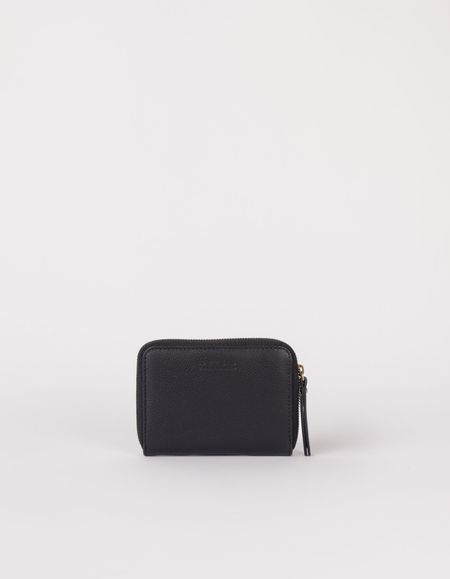 Portefeuille en cuir certifié | noir "robbie - black soft grain leather" - O My Bag