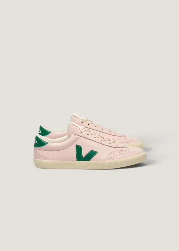 Baskets en cuir | rose "Volley - petale_golf_calcaire", Veja