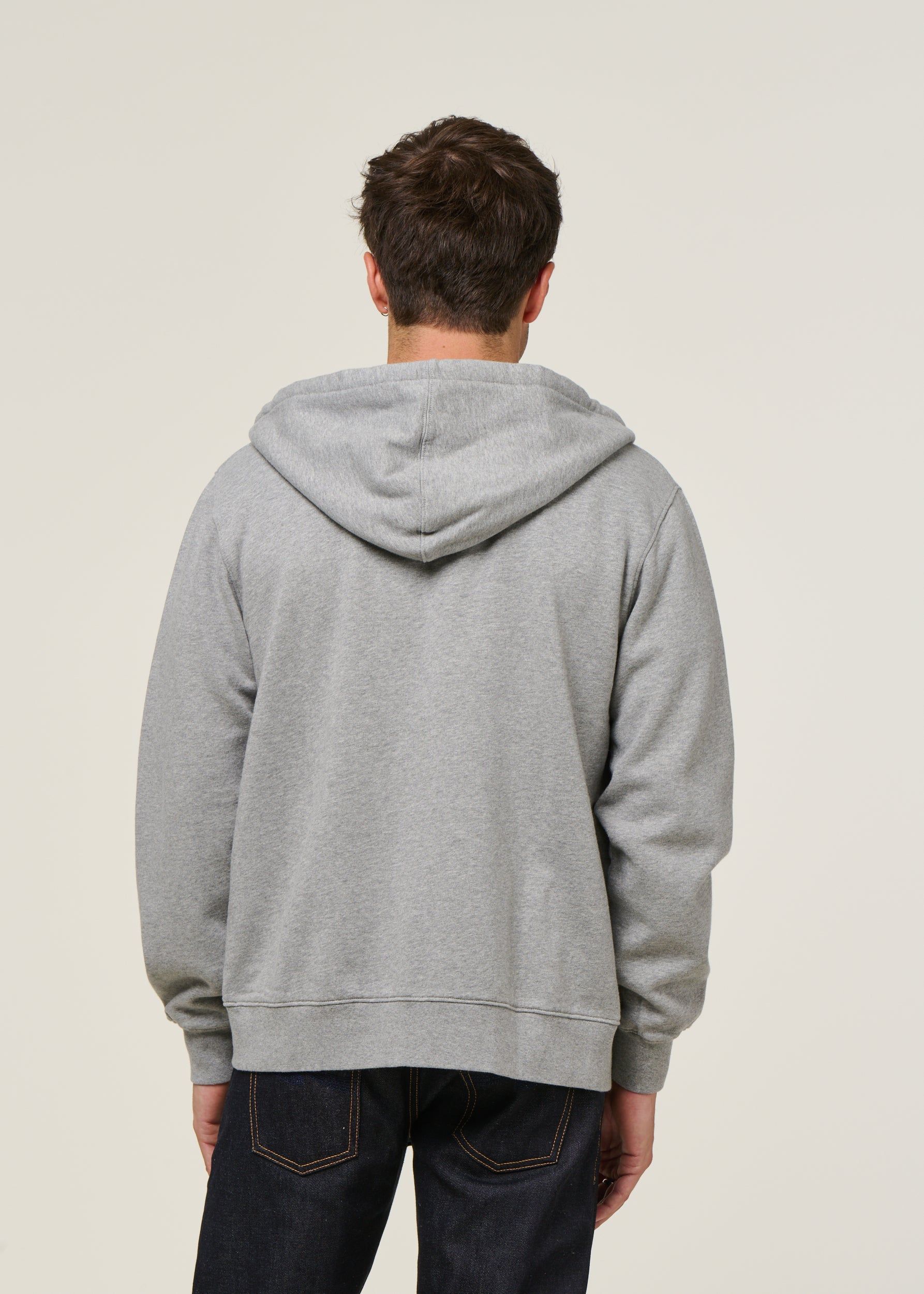 Sweat zippé en coton bio | gris "heather grey", Colorful Standard, photo 3