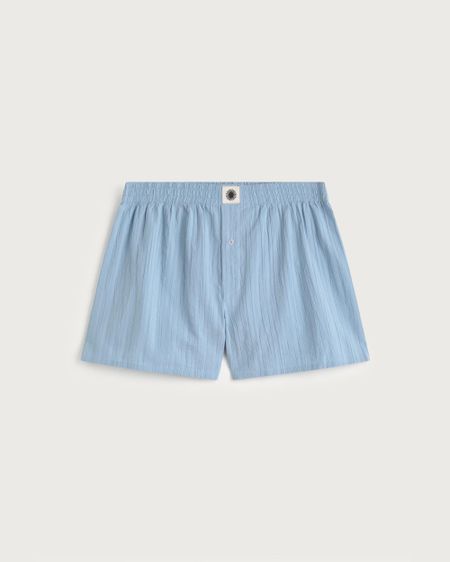 Boxer en coton biologique | bleu "skyway boxer - blue" - Thinking Mu