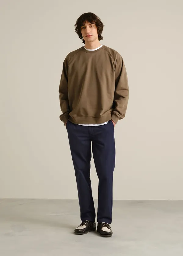 Chino droit en coton bio | marine "hudiksvall navy - black iris", Dedicated