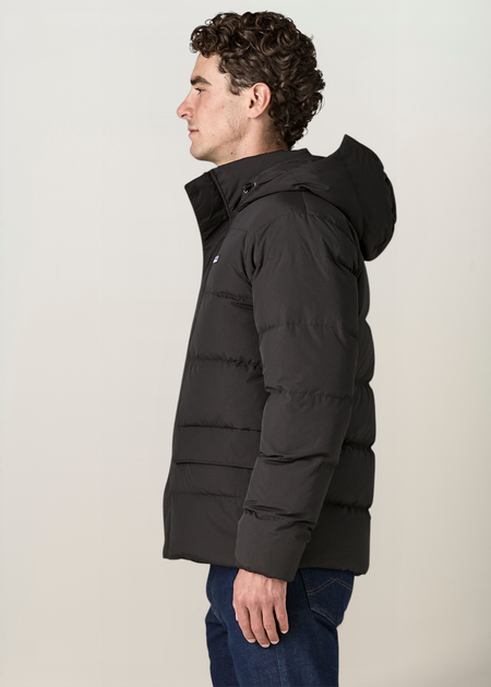 Parka à capuche en matières recyclées | noir "Sisar down hoody jkt - blk" - Patagonia