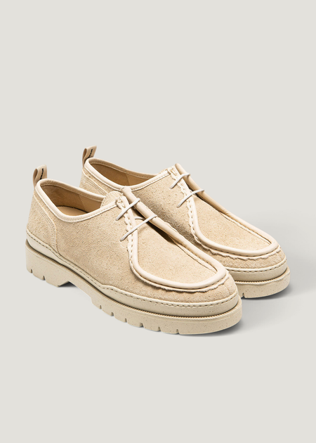 Derbys Made in France aus zertifiziertem Veloursleder | Beige "major vp oak 2", Kleman, Foto 3