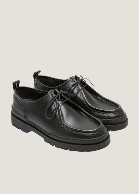Derbies made in france en cuir certifié | noir "major noir", Kleman, photo 2